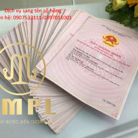 Dịch vụ sang tên sổ hồng tại nhơn trạch, đồng nai