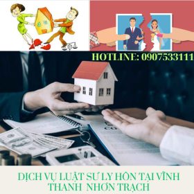 Dịch vụ luật sư ly hôn uy tín tại Vĩnh Thanh, Nhơn Trạch