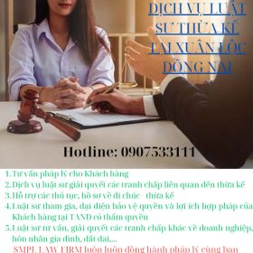 Luật sư thừa kế giỏi tại Xuân Lộc, Đồng Nai