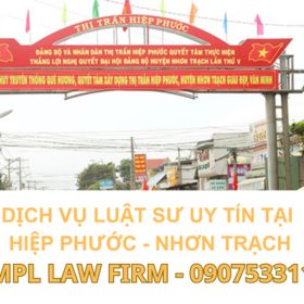 Dịch vụ luật sư uy tín tại Hiệp Phước, Nhơn Trạch